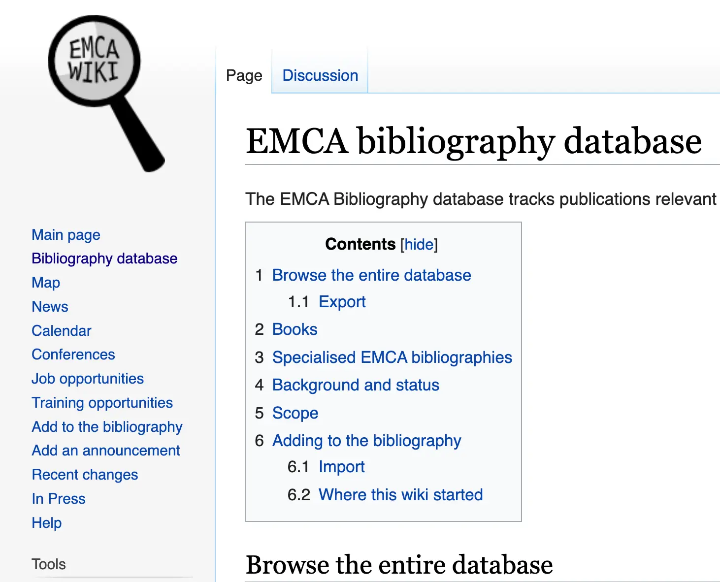 EMCA Wiki